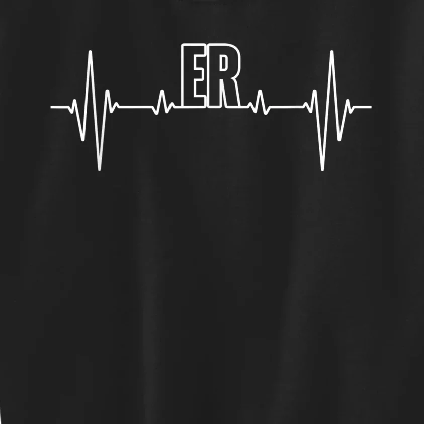 Cool ER For Men Women Emergency Room Nurse Doctor Nursing Kids Sweatshirt