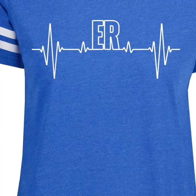 Cool ER For Men Women Emergency Room Nurse Doctor Nursing Enza Ladies Jersey Football T-Shirt