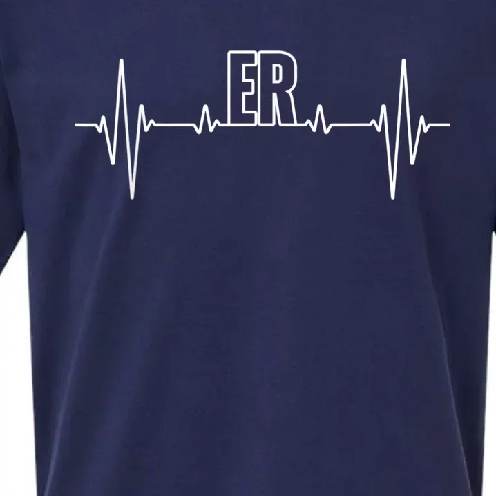 Cool ER For Men Women Emergency Room Nurse Doctor Nursing Sueded Cloud Jersey T-Shirt