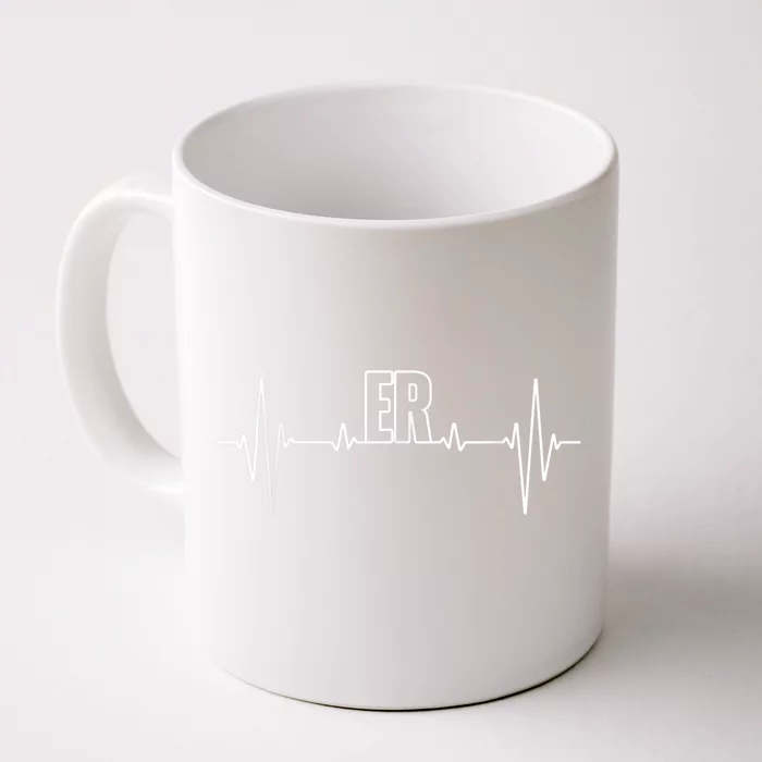 Cool ER For Men Women Emergency Room Nurse Doctor Nursing Front & Back Coffee Mug