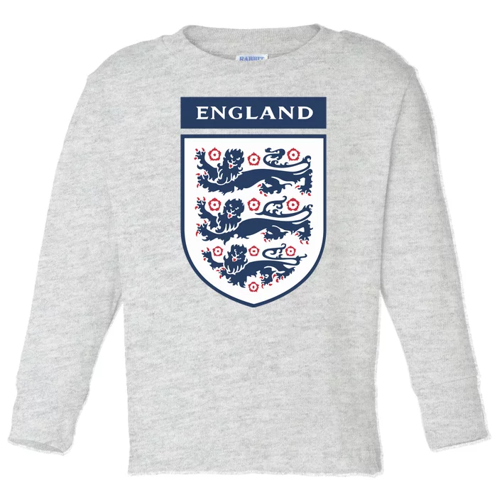 Cool England Football Badge Toddler Long Sleeve Shirt