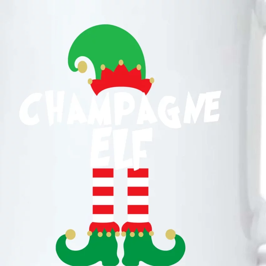 Champagne Elf Funny Christmas Squad Matching Xmas Black Color Changing Mug