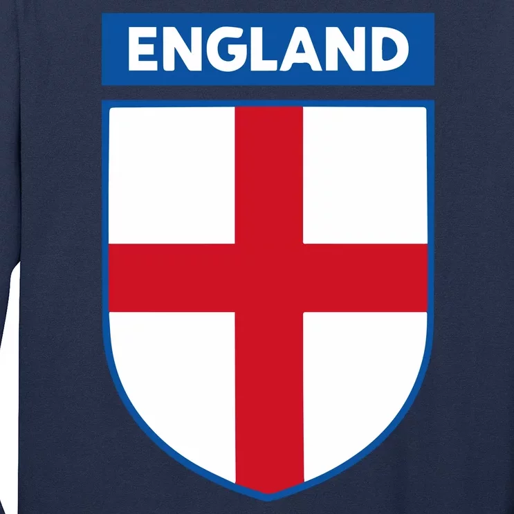 Cool England Flag Badge Long Sleeve Shirt