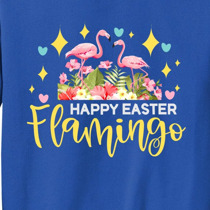 Cute Easter Flamingo With Easter Basket Gift Sweatshirt