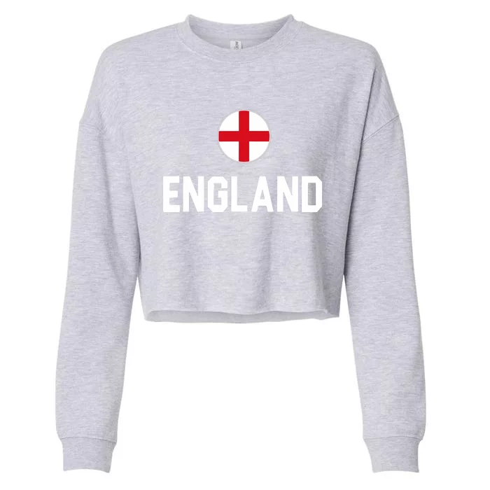 Cool England Flag Cropped Pullover Crew