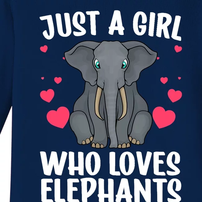 Cool Elephant For Wo Girl African Elephant Lover Zoology Baby Long Sleeve Bodysuit