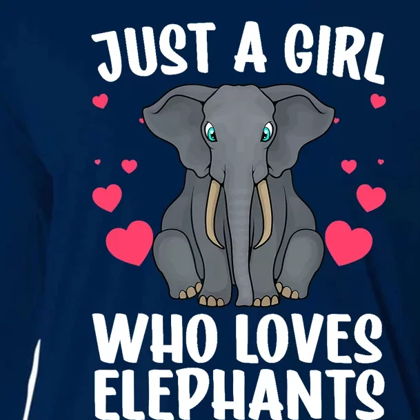 Cool Elephant For Wo Girl African Elephant Lover Zoology Cooling Performance Long Sleeve Crew