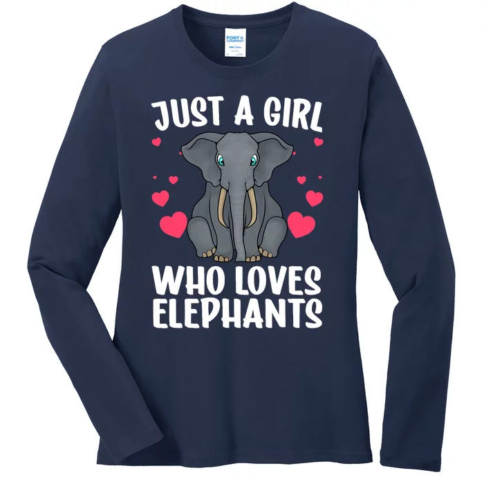 Cool Elephant For Wo Girl African Elephant Lover Zoology Ladies Long Sleeve Shirt