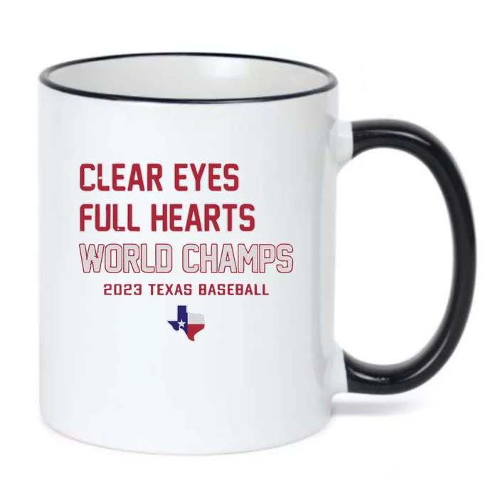 Clear Eyes Full Hearts World Champs Black Color Changing Mug