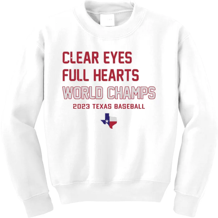 Clear Eyes Full Hearts World Champs Kids Sweatshirt