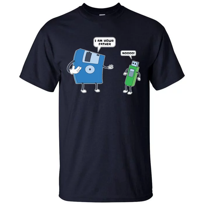 Computer Engineering Father Son Floppy Disk Engineer Tall T-Shirt