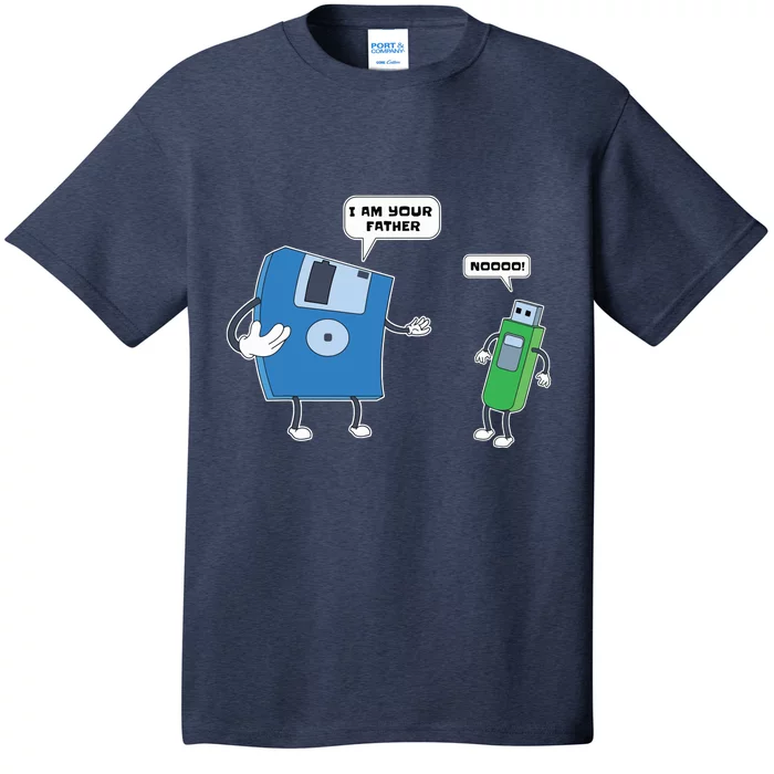 Computer Engineering Father Son Floppy Disk Engineer T-Shirt