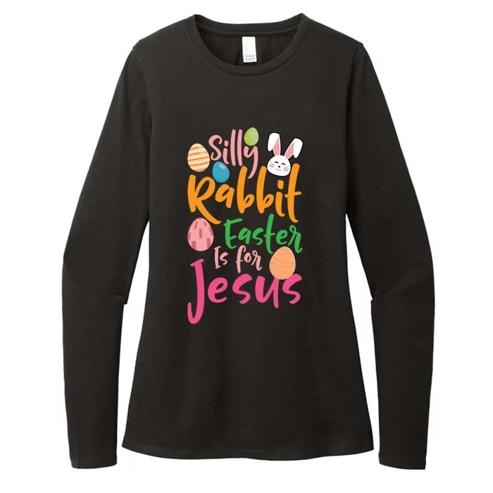 Christian Easter Funny Gift Silly Rabbit Easter Is For Jesus Gift Womens CVC Long Sleeve Shirt