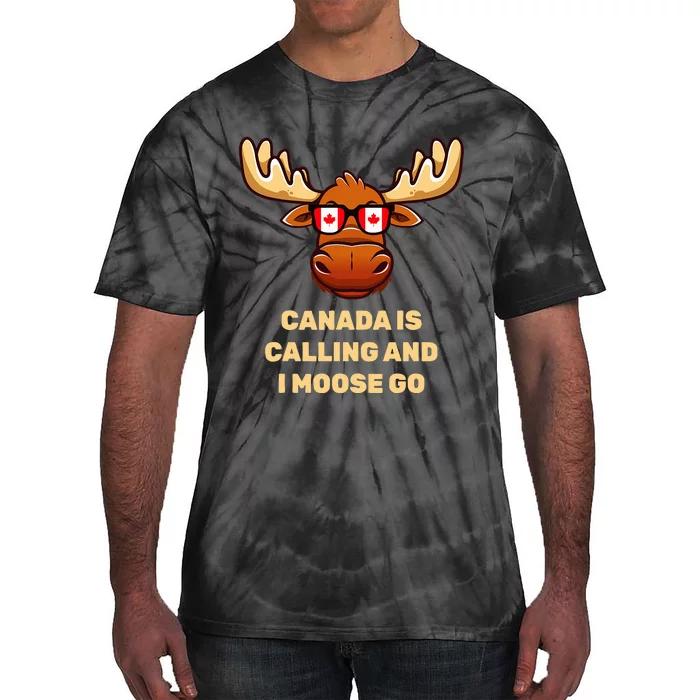 Canadian Elk Flag Tie-Dye T-Shirt