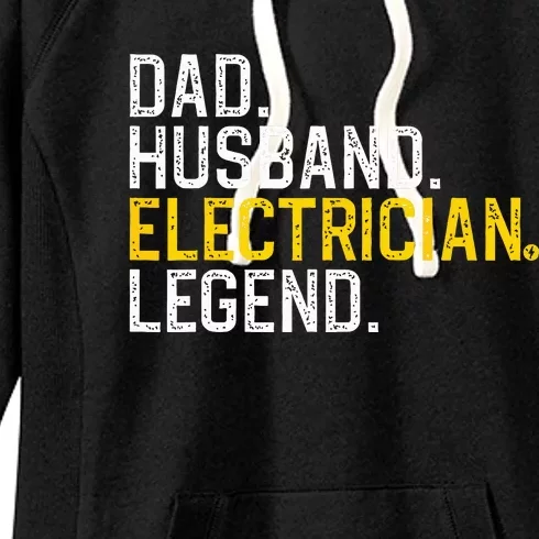 Cool Electrician For Dad Husband Professional Electrician Women's Fleece Hoodie