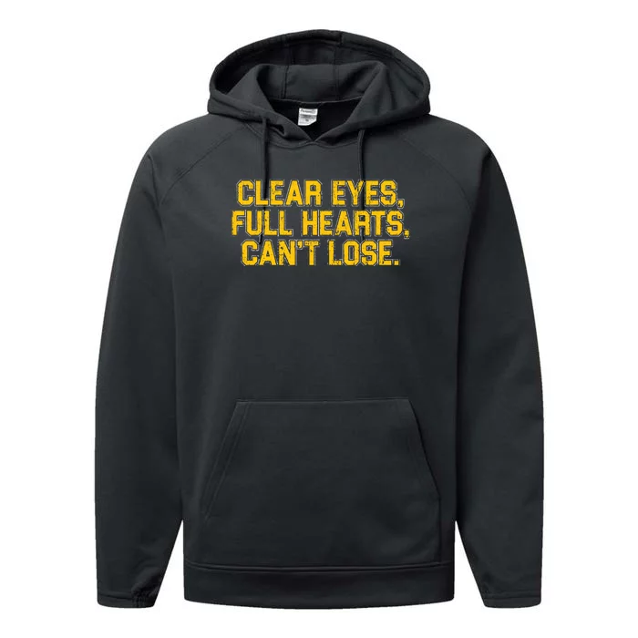 Clear Eyes Full Hearts Can&39;T Lose Performance Fleece Hoodie