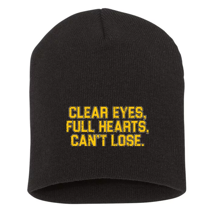 Clear Eyes Full Hearts Can&39;T Lose Short Acrylic Beanie