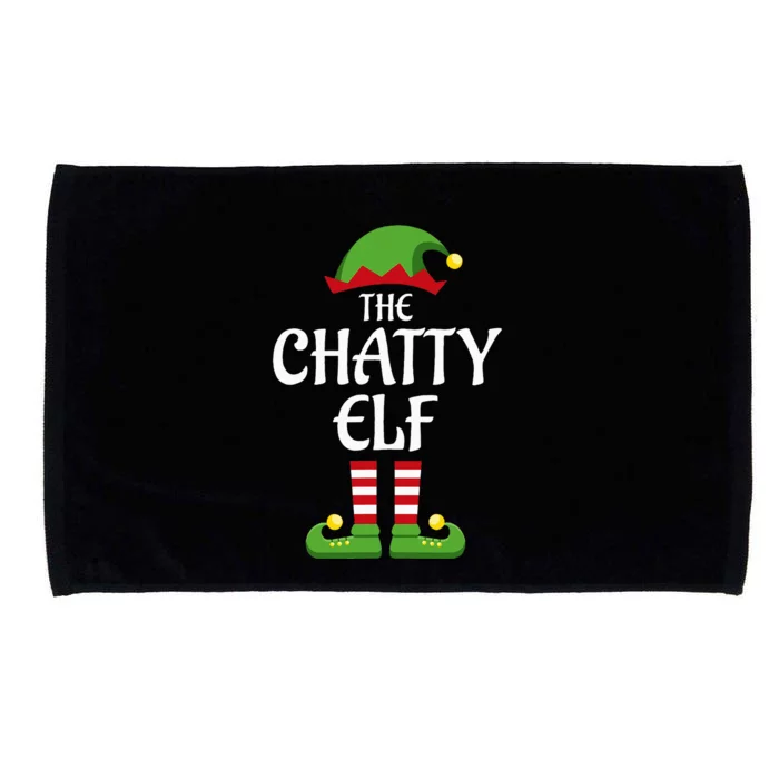 Chatty Elf Family Matching Group Christmas Microfiber Hand Towel