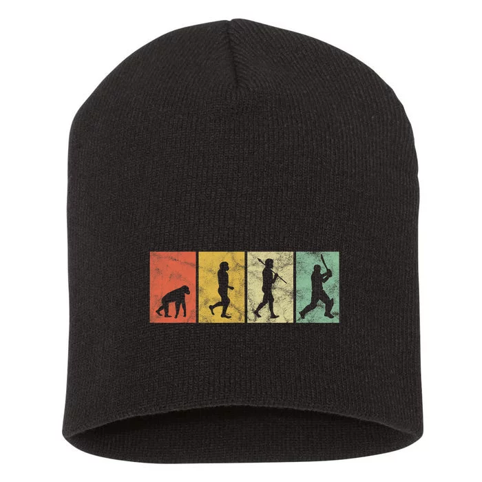 Cricket Evolution for Cricket Sports Player Funny Cricket Short Acrylic Beanie