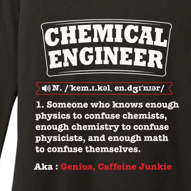 Chemical Engineer Gifts Chemical Engineer Definition Womens CVC Long Sleeve Shirt