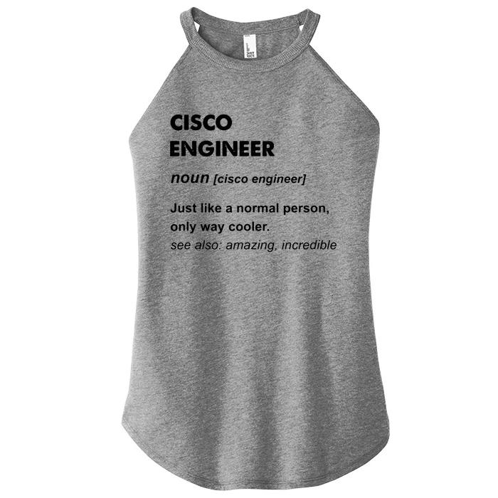 Cisco Engineer Gift Women’s Perfect Tri Rocker Tank