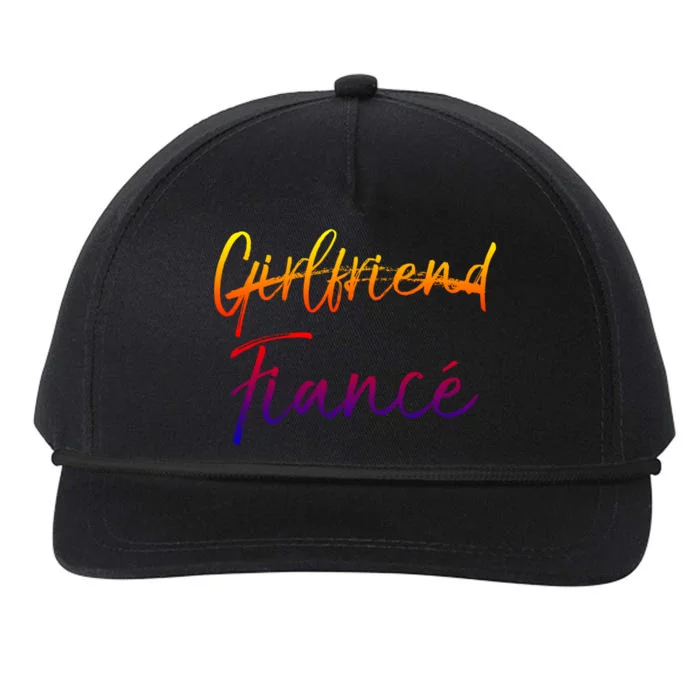 Cute Engagement Gift For Women Not Girlfriend Fiance Cute Gift Snapback Five-Panel Rope Hat