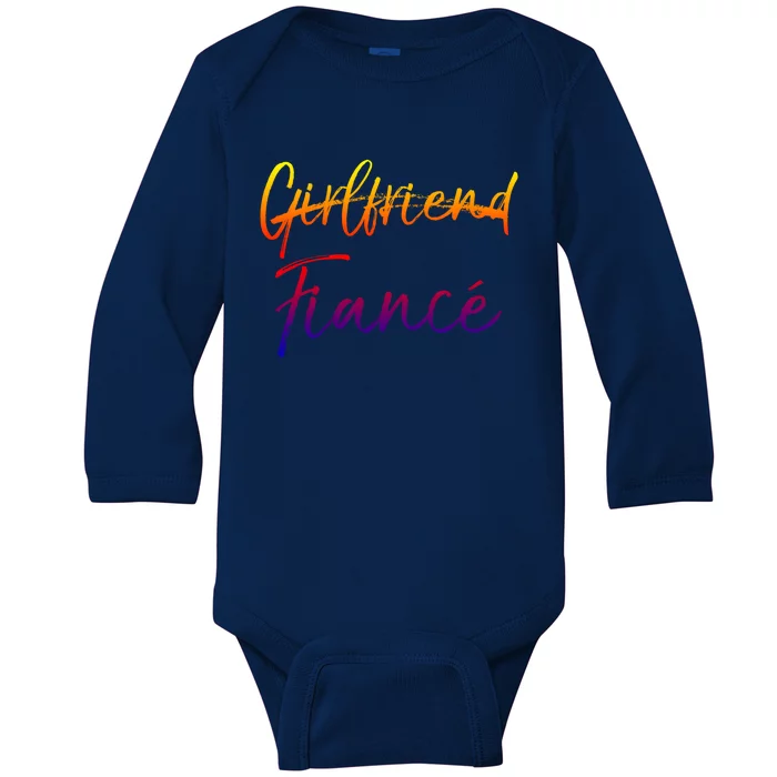 Cute Engagement Gift For Women Not Girlfriend Fiance Cute Gift Baby Long Sleeve Bodysuit