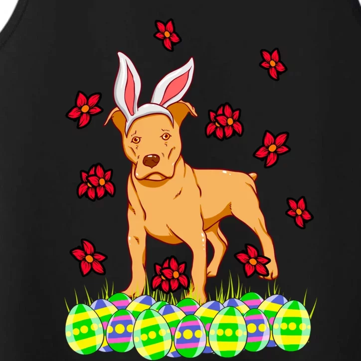 Cute Easter Gift Idea For Pit Bull Pittie Terrier Lovers Gift Performance Tank