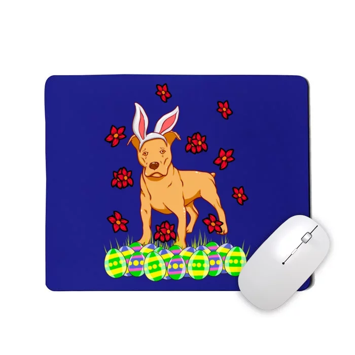 Cute Easter Gift Idea For Pit Bull Pittie Terrier Lovers Gift Mousepad