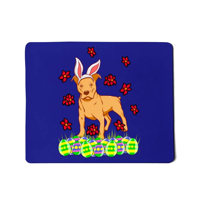 Cute Easter Gift Idea For Pit Bull Pittie Terrier Lovers Gift Mousepad