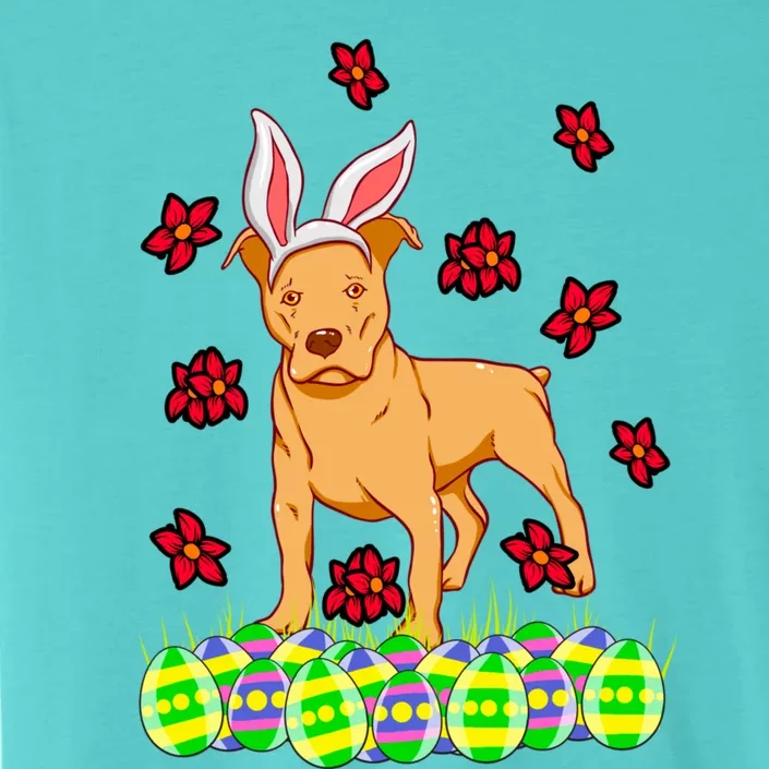 Cute Easter Gift Idea For Pit Bull Pittie Terrier Lovers Gift ChromaSoft Performance T-Shirt