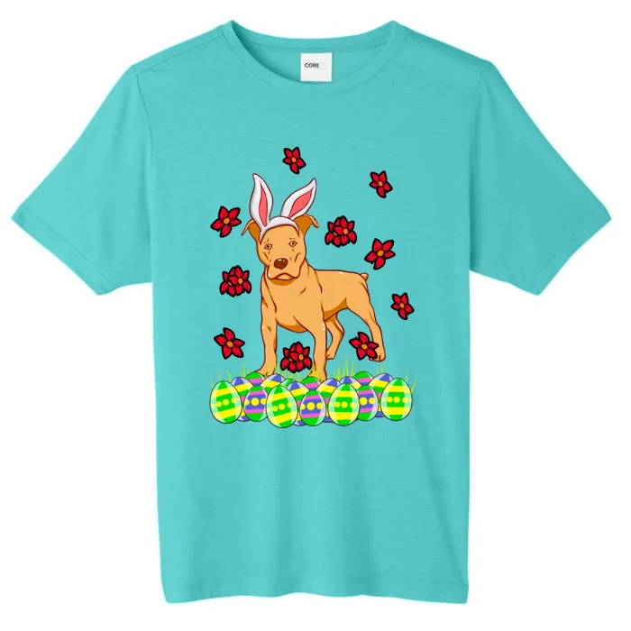 Cute Easter Gift Idea For Pit Bull Pittie Terrier Lovers Gift ChromaSoft Performance T-Shirt