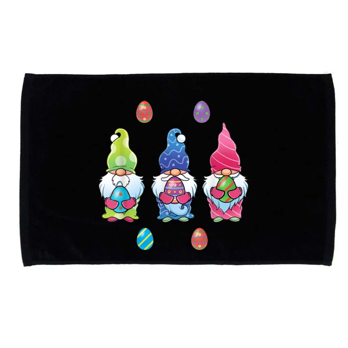 Cute Easter Gnomes Funny Colorful Easter Egg Hunting Gnome Microfiber Hand Towel