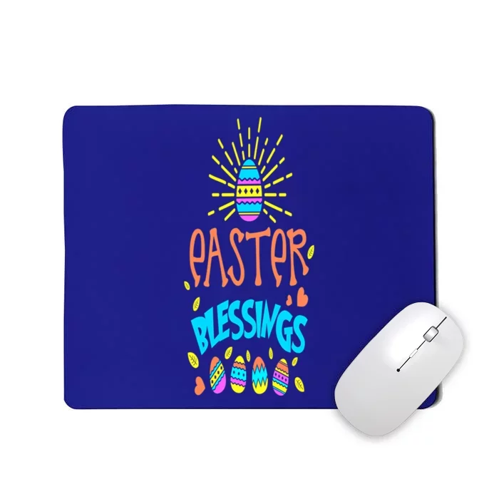 Cute Easter Graphic Decor With Pastor Blessings Gift Mousepad