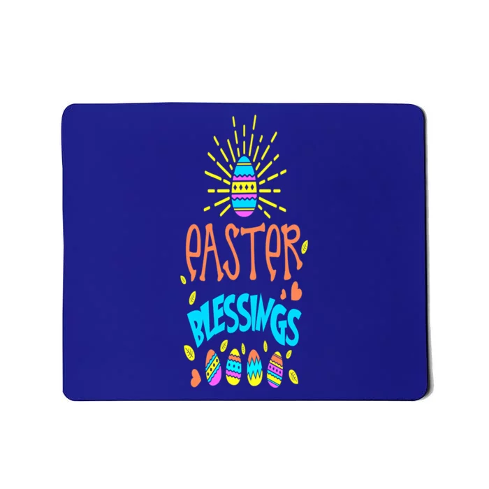 Cute Easter Graphic Decor With Pastor Blessings Gift Mousepad