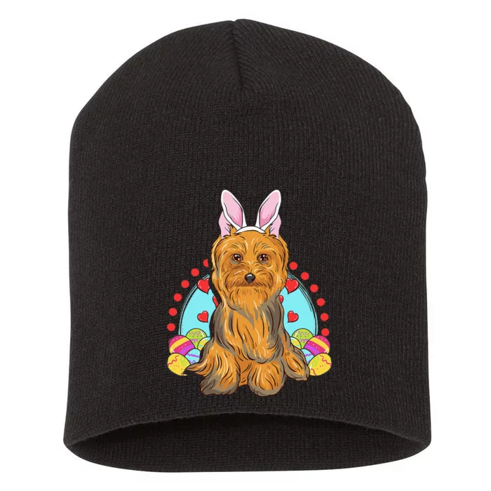 Cute Easter Gift Idea For Yorkshire Terrier Yorkie Lovers Short Acrylic Beanie