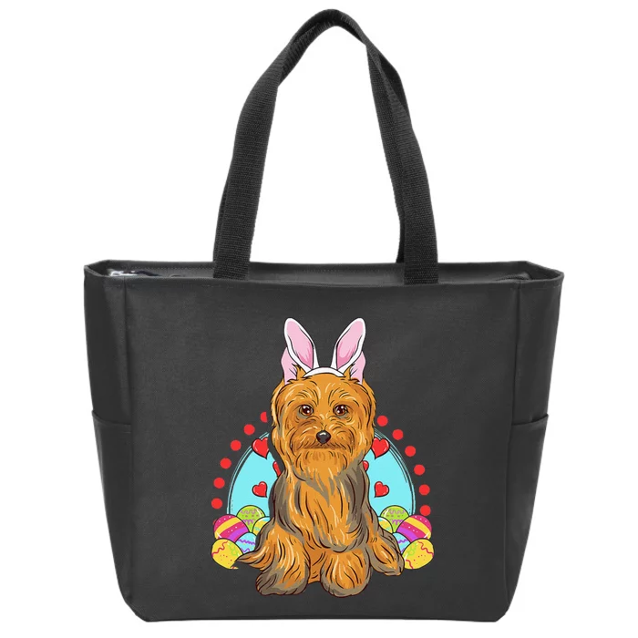 Cute Easter Gift Idea For Yorkshire Terrier Yorkie Lovers Zip Tote Bag