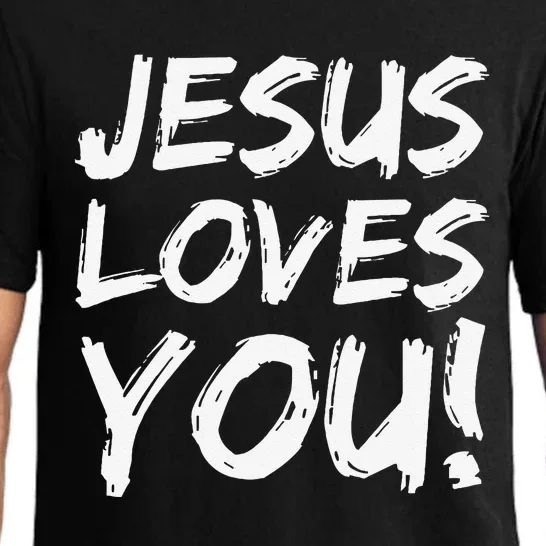 Christian Evangelism Gift For Jesus Loves You! Pajama Set