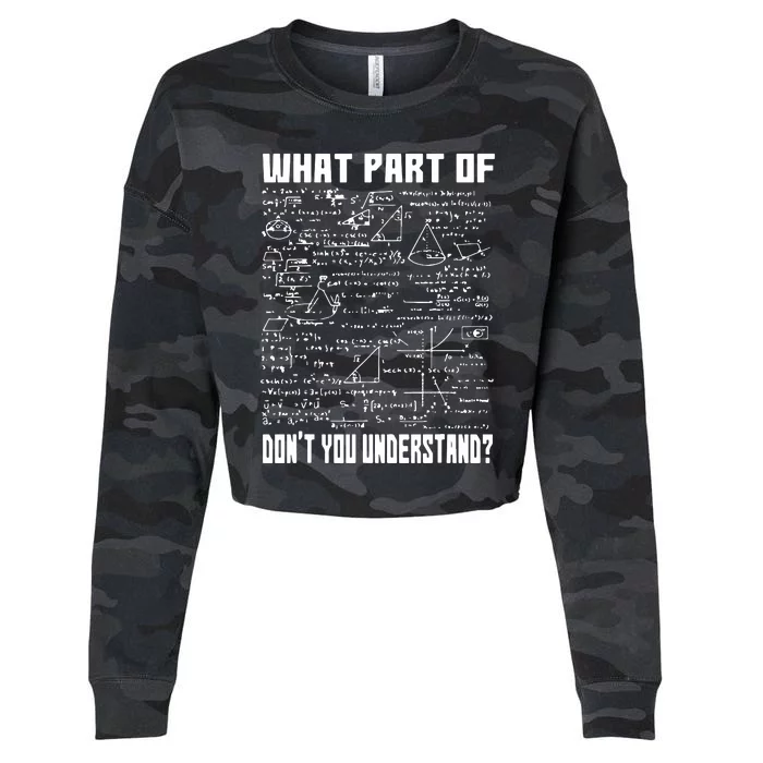 Civil Engineer Gift With An Engineering Funny Motive Cropped Pullover Crew