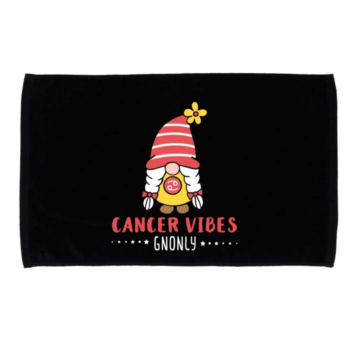 Cancer Energy Gnonly Astrology Gnome Zodiac Birth Sign Quote Gift Microfiber Hand Towel