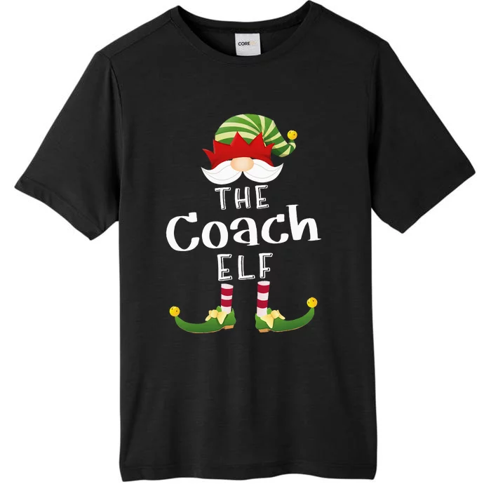 Coach Elf Group Christmas Funny Pajama Party ChromaSoft Performance T-Shirt