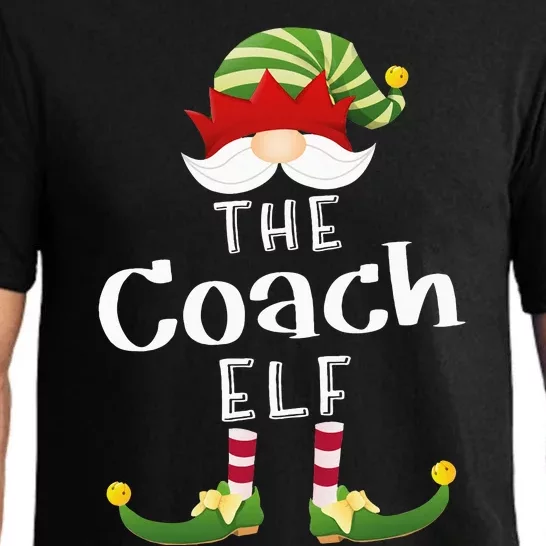 Coach Elf Group Christmas Funny Pajama Party Pajama Set