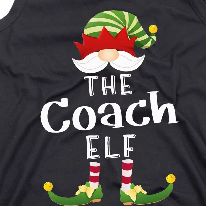 Coach Elf Group Christmas Funny Pajama Party Tank Top