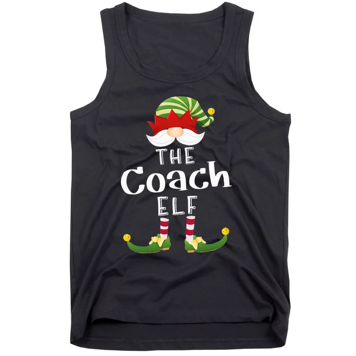 Coach Elf Group Christmas Funny Pajama Party Tank Top