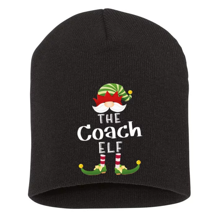 Coach Elf Group Christmas Funny Pajama Party Short Acrylic Beanie