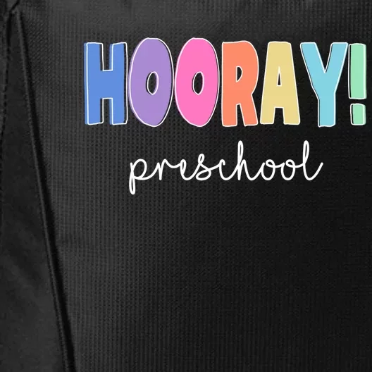 Cute Early Hood Educator Hooray Preschool Teacher Gift City Backpack