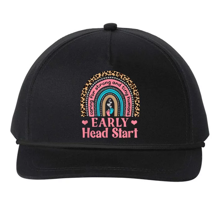 Cute Early Head Start Rainbow Pre K Teacher School Team Snapback Five-Panel Rope Hat