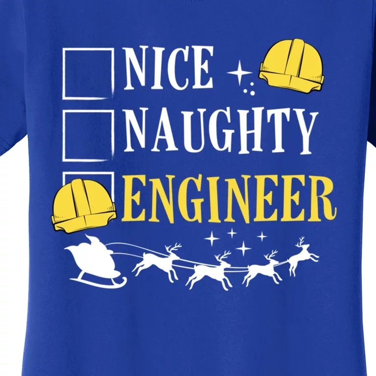 Christmas Engineer Happy Holidays Santa Claus Engineering Great Gift Women's T-Shirt