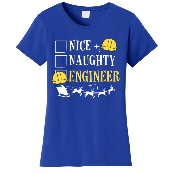 Christmas Engineer Happy Holidays Santa Claus Engineering Great Gift Women's T-Shirt