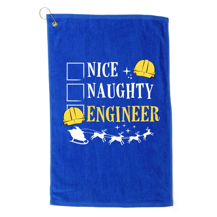 Christmas Engineer Happy Holidays Santa Claus Engineering Great Gift Platinum Collection Golf Towel